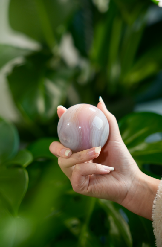 2.0 Pink Jelly Agate “Cotton Candy“