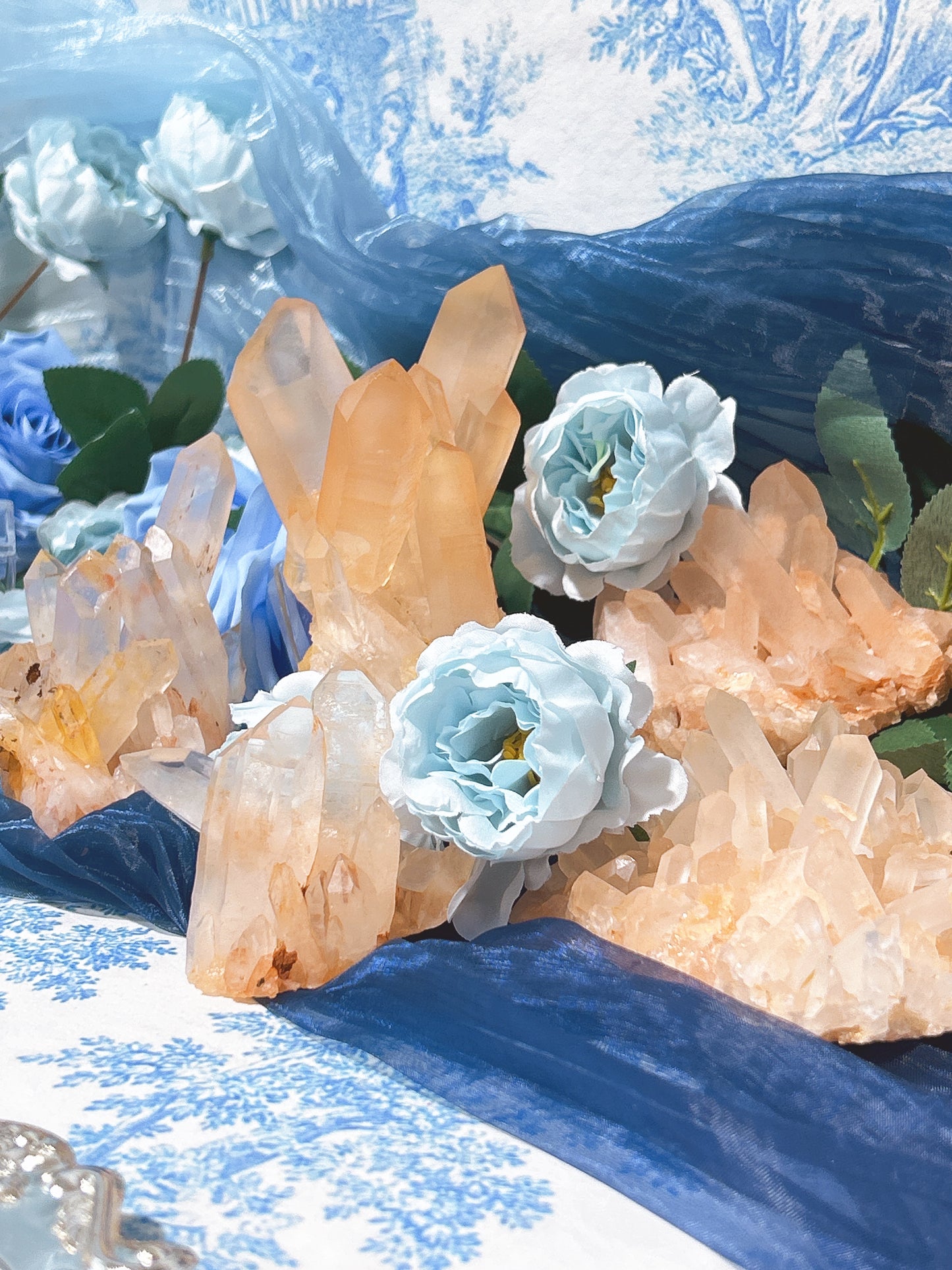 rose quartz cluster