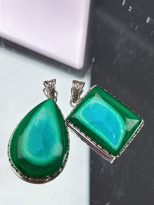 Chrysocolla pendant