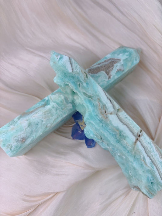 Blue Hemimorphite tower