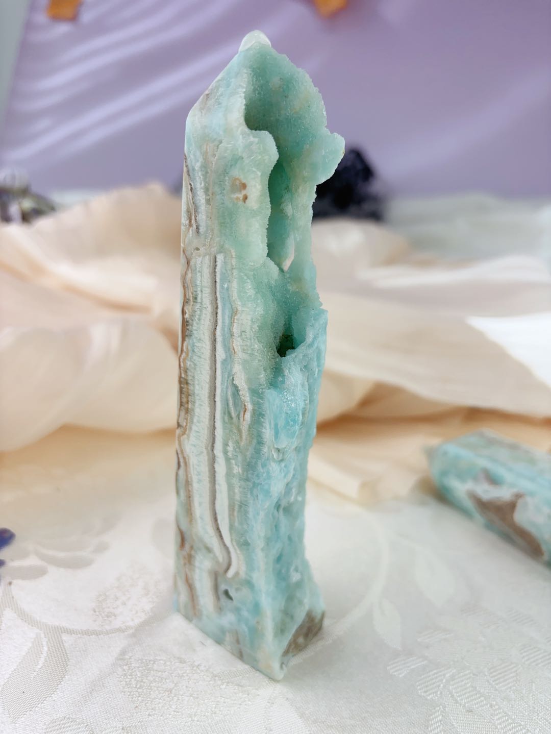Blue Hemimorphite tower