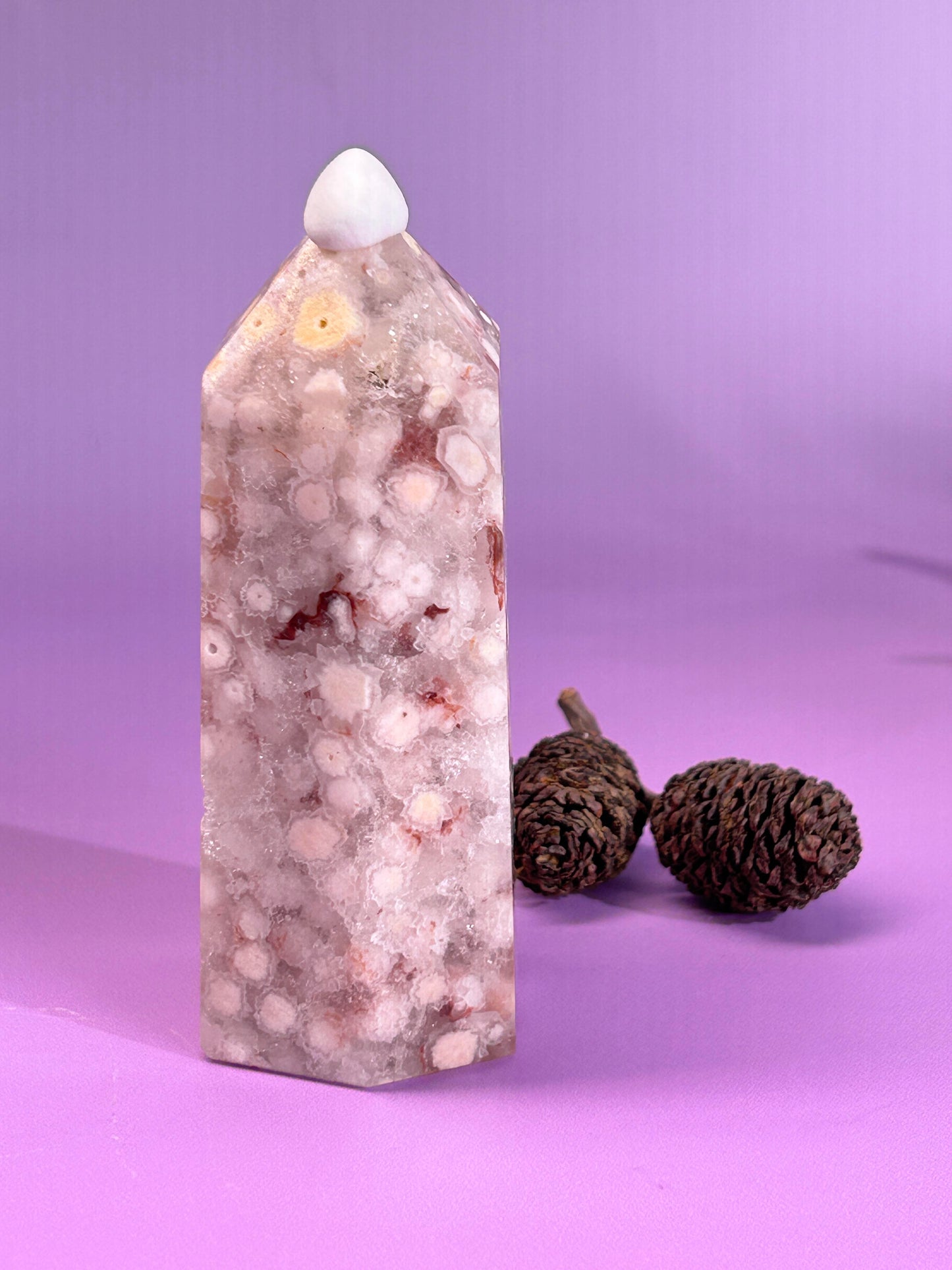 Pink amethyst tower