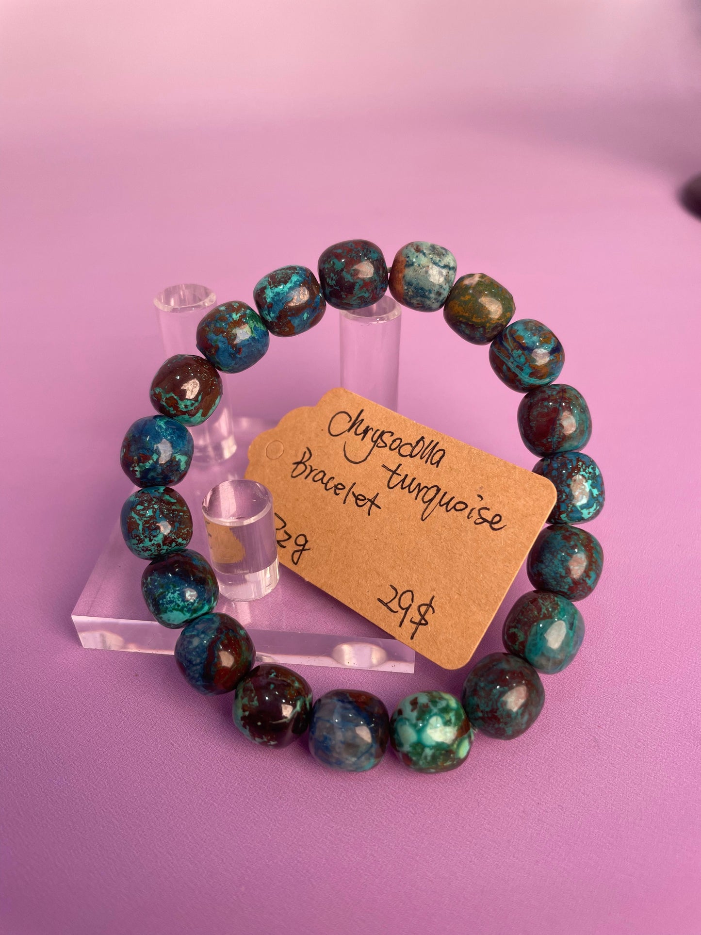 Chrysocolla & turquoise Bracelet