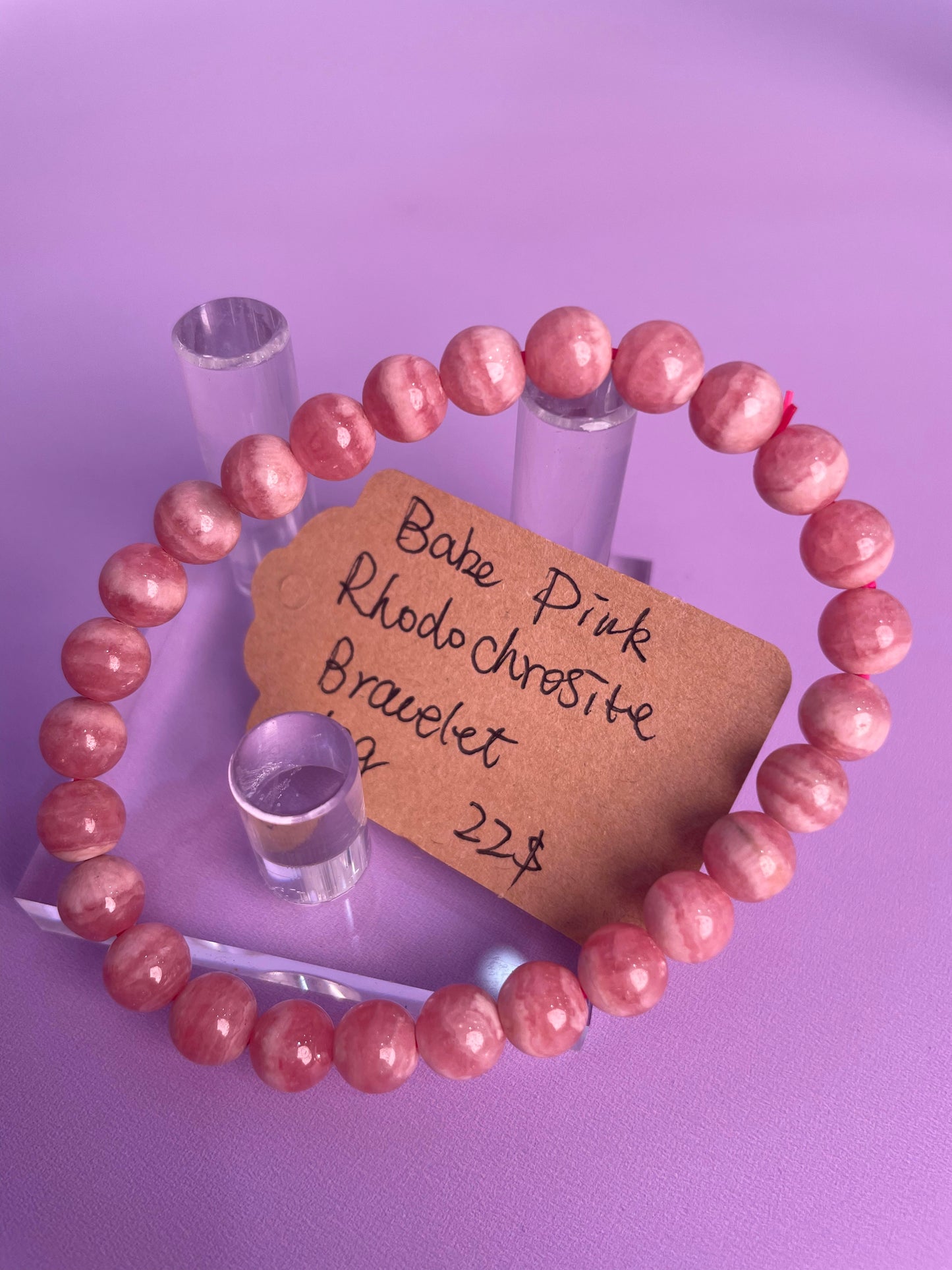 Babe Pink Rhodochrosite Bracelet