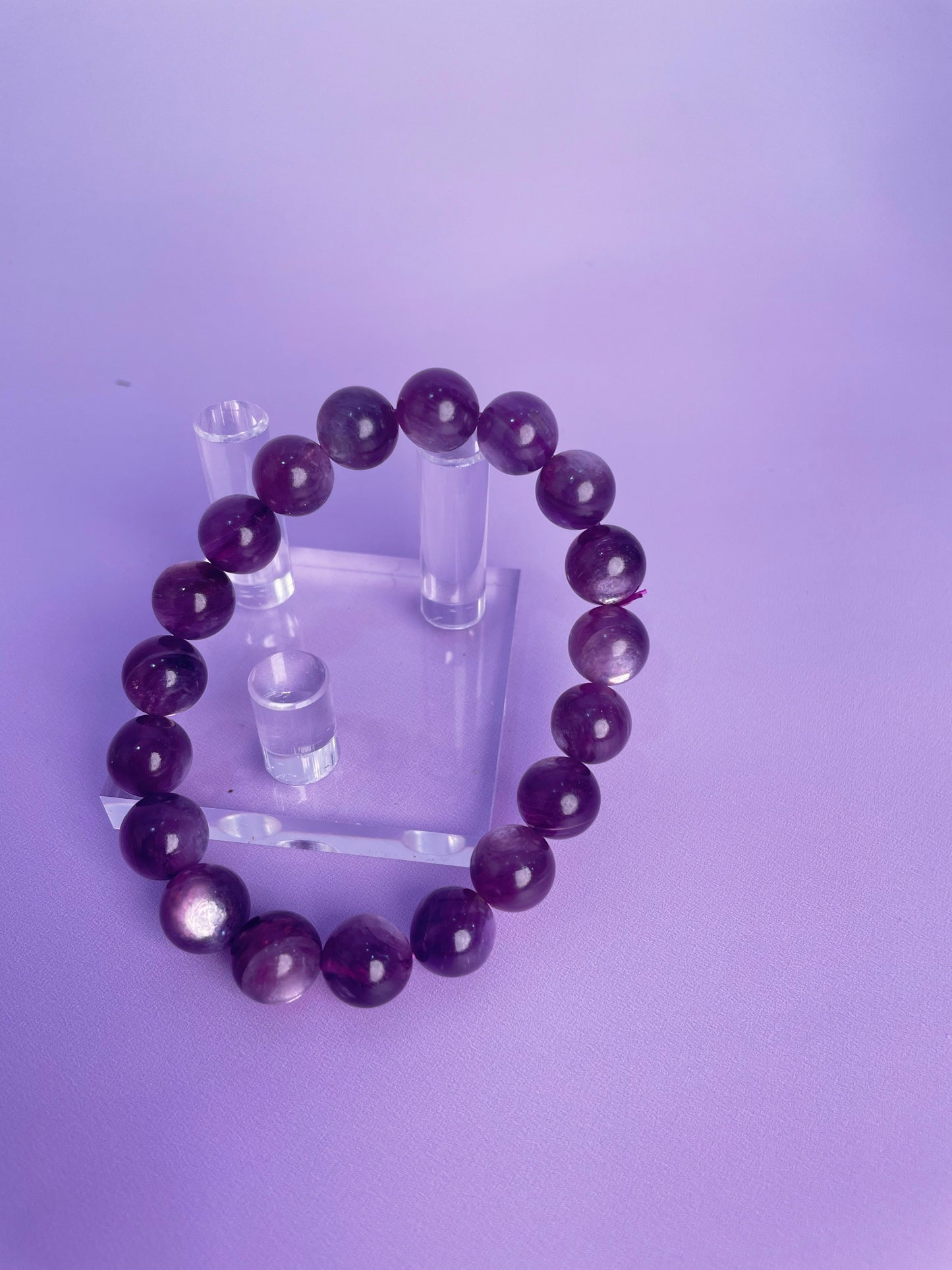 Purple Lepidolite Bracelet