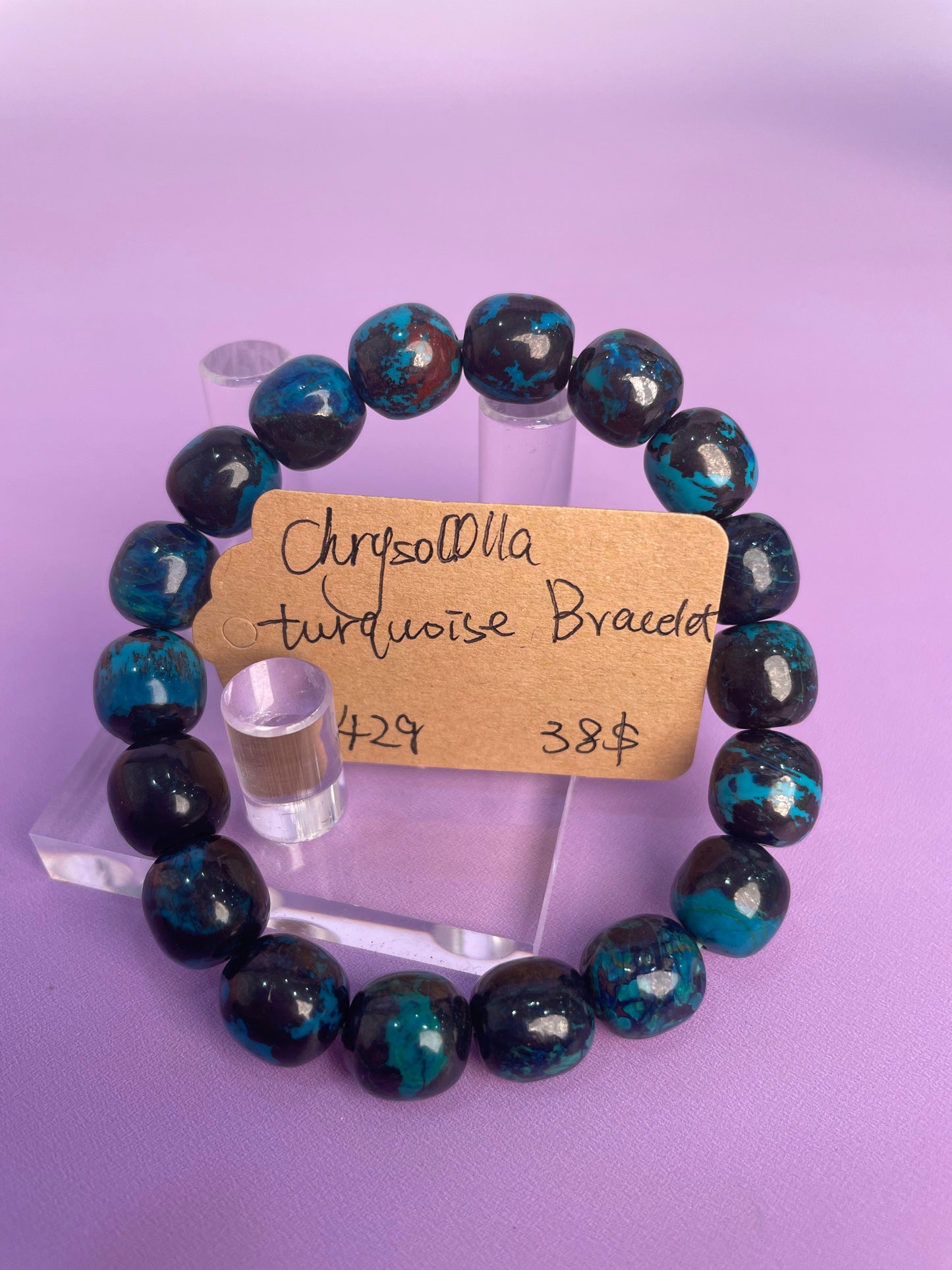 Chrysocolla & turquoise Bracelet