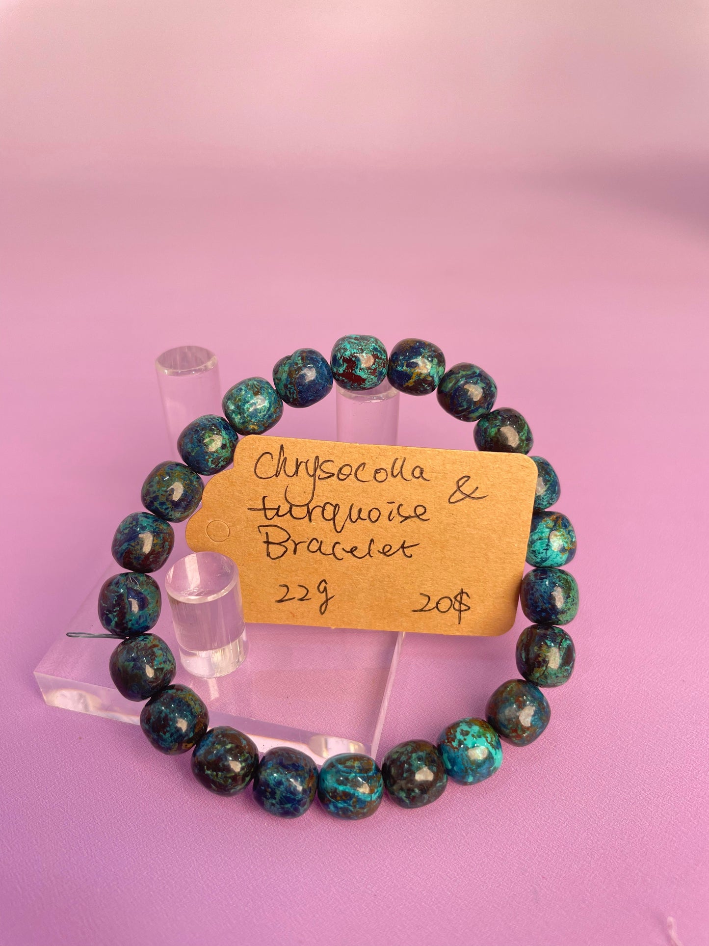 Chrysocolla & turquoise Bracelet