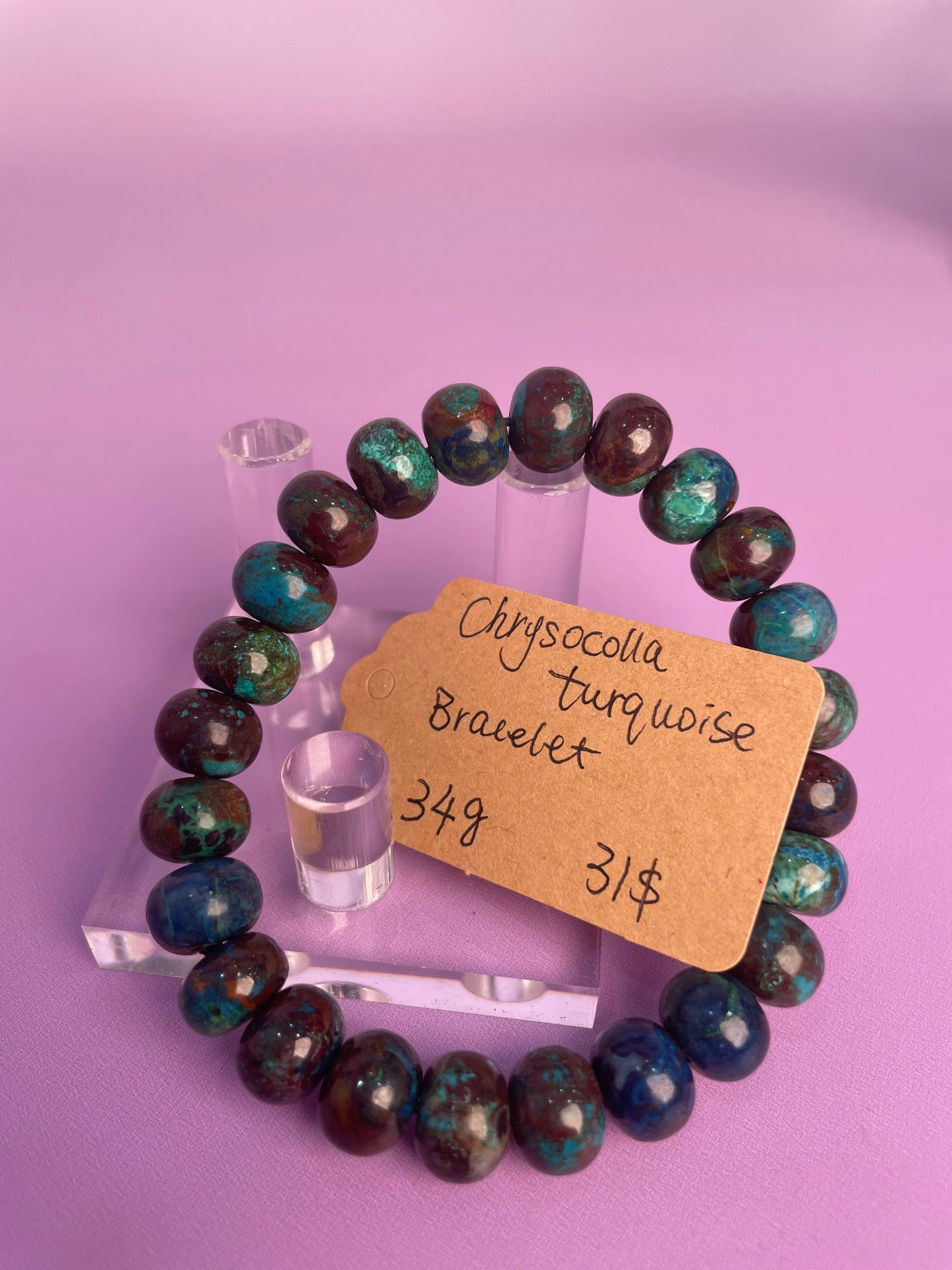 Chrysocolla & turquoise Bracelet