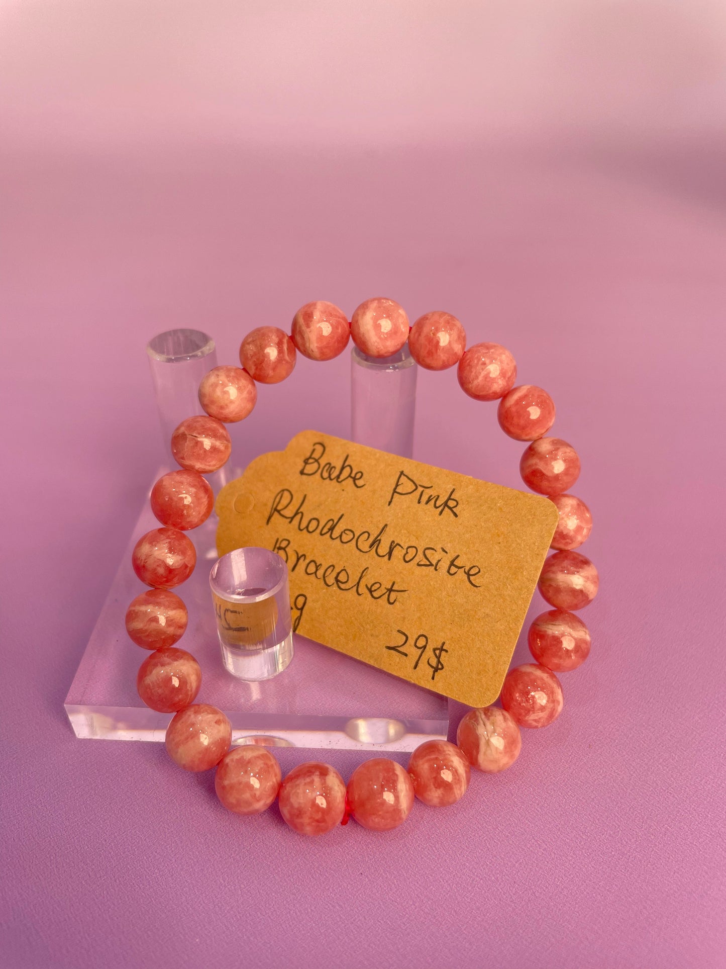 Babe Pink Rhodochrosite Bracelet