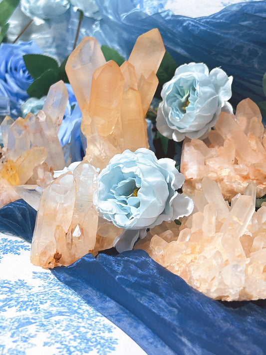 rose quartz cluster